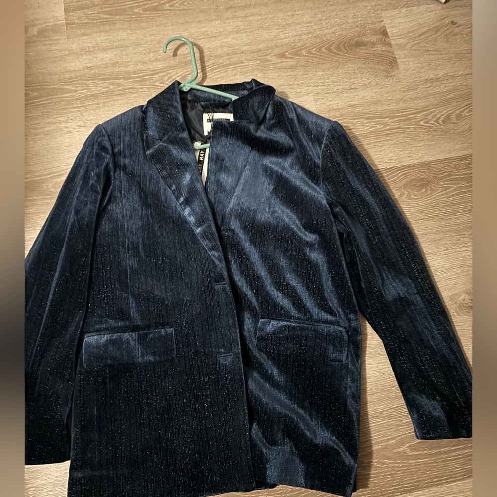 Noisy may Blue Blazer Structured Suit Jacket NWT